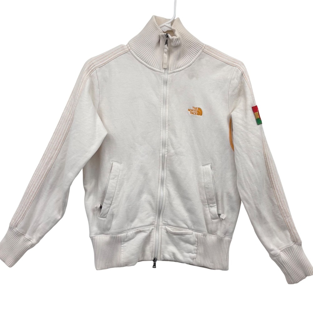 The‎ North Face Women 1970 First Ascents Sweatshirt Zip Up Medium White Climbing